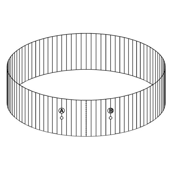 Bestway® Ersatzteil Stahlwandrahmen (weiß) für Hydrium™ Splasher Pool Ø 460 x 90 cm, rund