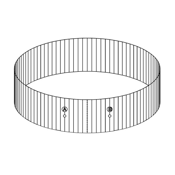 Bestway® Ersatzteil Stahlwand (grau) für Hydrium™ Splasher Pool Ø 330 x 84 cm (bis 2021), rund